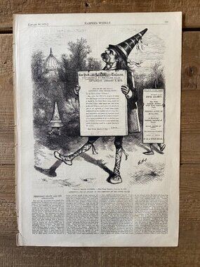 Harpers Weekly, Political Cartoon, Thomas Nast, Political Cartoon